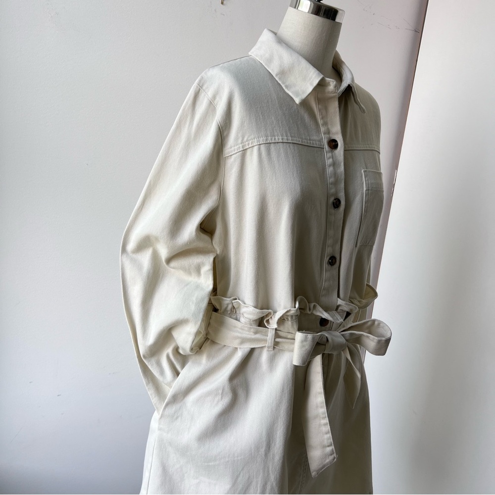 Off White Denim Zara dress belted - Picture 12 of 14